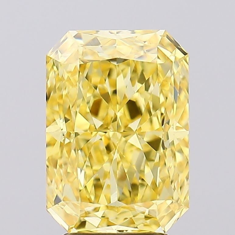 Loose Diamond - RADIANT 4.19ct Fancy Intense Yellow VVS2: Loose Diamond - RADIANT 4.19ct Fancy Intense Yellow VVS2 Source: This is a real non-mined Diamond that has been grown in a lab Shape: RADIANT Carats: 4.19 Color: Fancy Intense Yellow Certification: IG