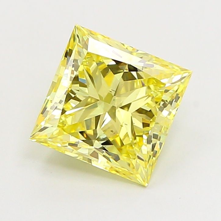 Loose Diamond - PRINCESS 2.51ct Fancy Yellow VS2: Loose Diamond - PRINCESS 2.51ct Fancy Yellow VS2 Source: This is a real non-mined Diamond that has been grown in a lab Shape: PRINCESS Carats: 2.51 Color: Fancy Yellow Certification: IGI Video: