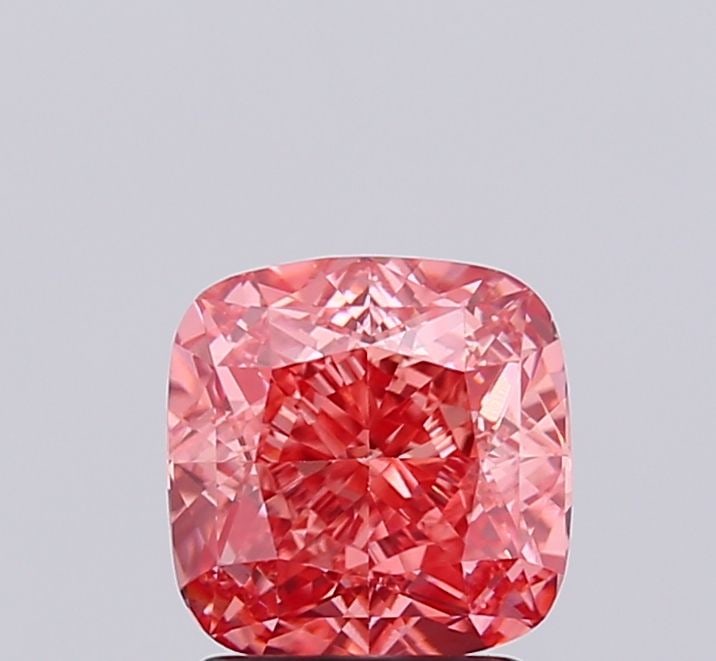 Loose Diamond - CUSHION MODIFIED 2.05ct Fancy Vivid Pink VS1: Loose Diamond - CUSHION MODIFIED 2.05ct Fancy Vivid Pink VS1 Source: This is a real non-mined Diamond that has been grown in a lab Shape: CUSHION MODIFIED Carats: 2.05 Color: Fancy Vivid Pink Certific