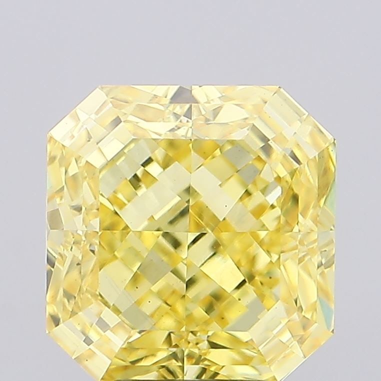 Loose Diamond - CUSHION 5.04ct Fancy Vivid Yellow VS2: Loose Diamond - CUSHION 5.04ct Fancy Vivid Yellow VS2 Source: This is a real non-mined Diamond that has been grown in a lab Shape: CUSHION Carats: 5.04 Color: Fancy Vivid Yellow Certification: IGI Vid