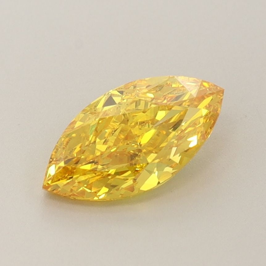 Loose Diamond - MARQUISE 1.08ct Fancy Vivid Yellow VVS2: Loose Diamond - MARQUISE 1.08ct Fancy Vivid Yellow VVS2 Source: This is a real non-mined Diamond that has been grown in a lab Shape: MARQUISE Carats: 1.08 Color: Fancy Vivid Yellow Certification: IGI 