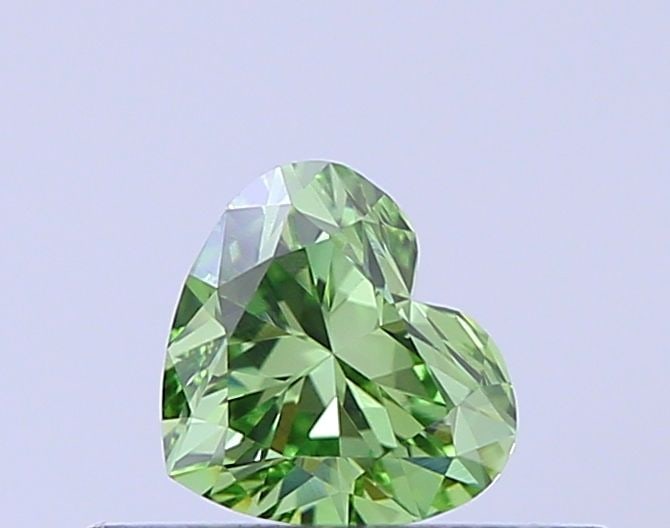 Loose Diamond - HEART 0.31ct Fancy Green VVS2: Loose Diamond - HEART 0.31ct Fancy Green VVS2 Source: This is a real non-mined Diamond that has been grown in a lab Shape: HEART Carats: 0.31 Color: Fancy Green Certification: NONE Video: