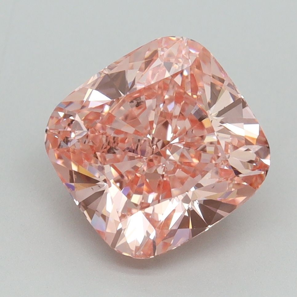 Loose Diamond - CUSHION BRILLIANT 3.51ct Fancy Vivid Pink VS2: Loose Diamond - CUSHION BRILLIANT 3.51ct Fancy Vivid Pink VS2 Source: This is a real non-mined Diamond that has been grown in a lab Shape: CUSHION BRILLIANT Carats: 3.51 Color: Fancy Vivid Pink Certif