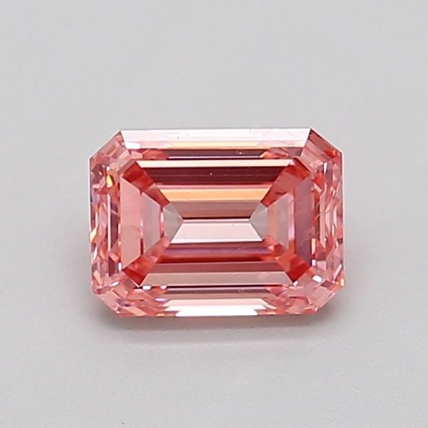 Loose Diamond - EMERALD 0.78ct Fancy Vivid Pink SI1: Loose Diamond - EMERALD 0.78ct Fancy Vivid Pink SI1 Source: This is a real non-mined Diamond that has been grown in a lab Shape: EMERALD Carats: 0.78 Color: Fancy Vivid Pink Certification: IGI Video: