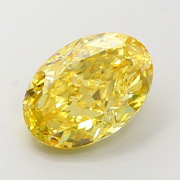 Loose Diamond - OVAL 4.55ct Fancy Vivid Yellow VS2: Loose Diamond - OVAL 4.55ct Fancy Vivid Yellow VS2 Source: This is a real non-mined Diamond that has been grown in a lab Shape: OVAL Carats: 4.55 Color: Fancy Vivid Yellow Certification: IGI Video: