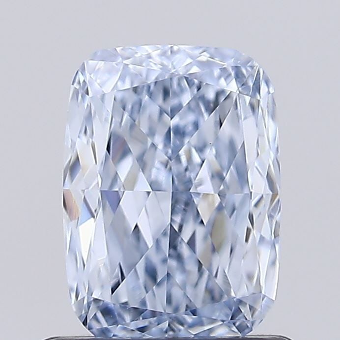 Loose Diamond - CUSHION MODIFIED 1.01ct Fancy Blue VVS2: Loose Diamond - CUSHION MODIFIED 1.01ct Fancy Blue VVS2 Source: This is a real non-mined Diamond that has been grown in a lab Shape: CUSHION MODIFIED Carats: 1.01 Color: Fancy Blue Certification: IGI 