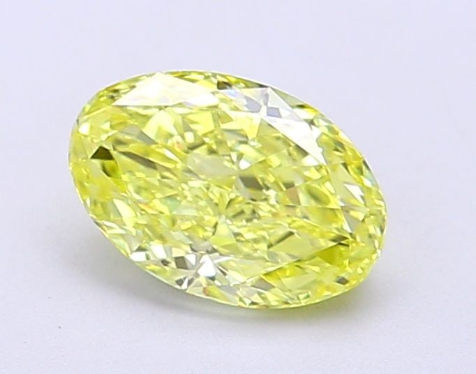 Loose Diamond - OVAL 1.01ct Fancy Vivid Yellow VS1: Loose Diamond - OVAL 1.01ct Fancy Vivid Yellow VS1 Source: This is a real non-mined Diamond that has been grown in a lab Shape: OVAL Carats: 1.01 Color: Fancy Vivid Yellow Certification: IGI Video: