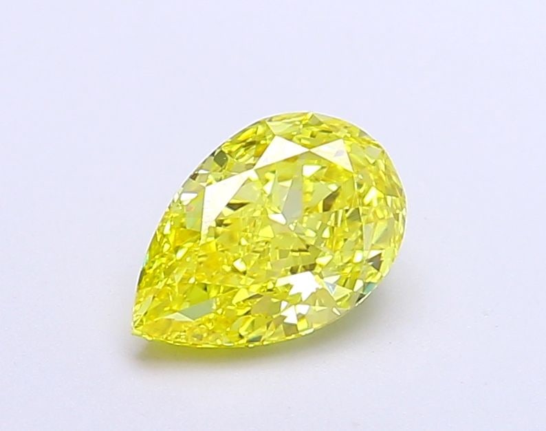 Loose Diamond - PEAR 1.03ct Fancy Vivid Yellow VVS2: Loose Diamond - PEAR 1.03ct Fancy Vivid Yellow VVS2 Source: This is a real non-mined Diamond that has been grown in a lab Shape: PEAR Carats: 1.03 Color: Fancy Vivid Yellow Certification: IGI Video: