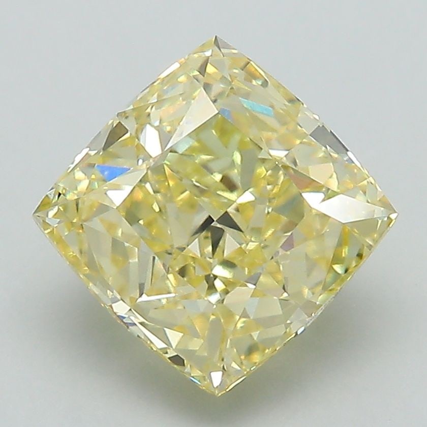 Loose Diamond - CUSHION MODIFIED 3.31ct Fancy Intense Yellow VS1: Loose Diamond - CUSHION MODIFIED 3.31ct Fancy Intense Yellow VS1 Source: This is a real non-mined Diamond that has been grown in a lab Shape: CUSHION MODIFIED Carats: 3.31 Color: Fancy Intense Yellow 
