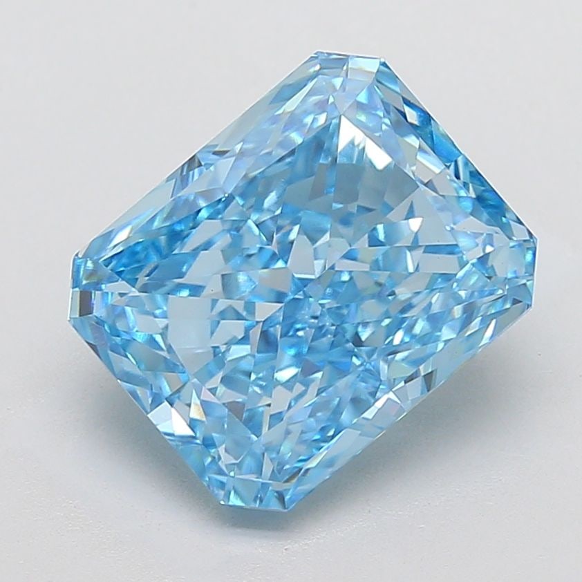 Loose Diamond - RADIANT 6.65ct Fancy Vivid Blue VS1: Loose Diamond - RADIANT 6.65ct Fancy Vivid Blue VS1 Source: This is a real non-mined Diamond that has been grown in a lab Shape: RADIANT Carats: 6.65 Color: Fancy Vivid Blue Certification: IGI Video: