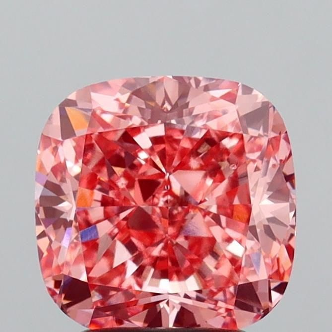 Loose Diamond - CUSHION MODIFIED 3.03ct Fancy Vivid Pink VS2: Loose Diamond - CUSHION MODIFIED 3.03ct Fancy Vivid Pink VS2 Source: This is a real non-mined Diamond that has been grown in a lab Shape: CUSHION MODIFIED Carats: 3.03 Color: Fancy Vivid Pink Certific