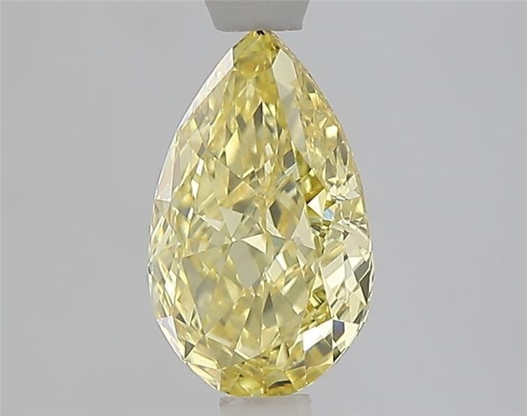 Loose Diamond - PEAR 1.58ct Fancy Intense Yellow VS2: Loose Diamond - PEAR 1.58ct Fancy Intense Yellow VS2 Source: This is a real non-mined Diamond that has been grown in a lab Shape: PEAR Carats: 1.58 Color: Fancy Intense Yellow Certification: IGI Video