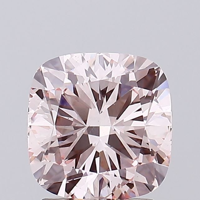 Loose Diamond - CUSHION MODIFIED 2.0ct Fancy Pink VS2: Loose Diamond - CUSHION MODIFIED 2.0ct Fancy Pink VS2 Source: This is a real non-mined Diamond that has been grown in a lab Shape: CUSHION MODIFIED Carats: 2.0 Color: Fancy Pink Certification: IGI Vid