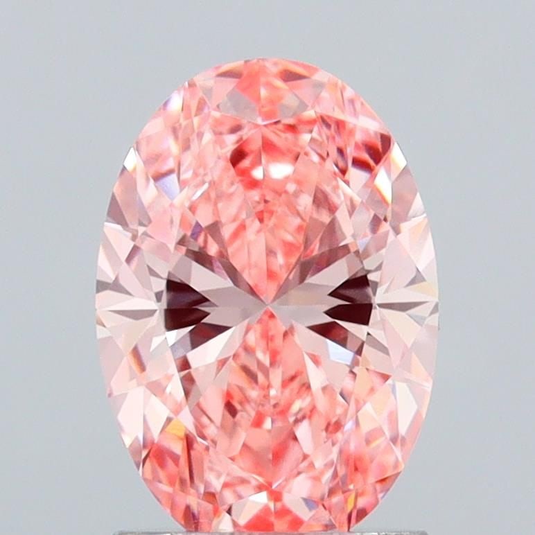 Loose Diamond - OVAL 1.6ct Fancy Vivid Pink VVS2: Loose Diamond - OVAL 1.6ct Fancy Vivid Pink VVS2 Source: This is a real non-mined Diamond that has been grown in a lab Shape: OVAL Carats: 1.6 Color: Fancy Vivid Pink Certification: IGI Video: