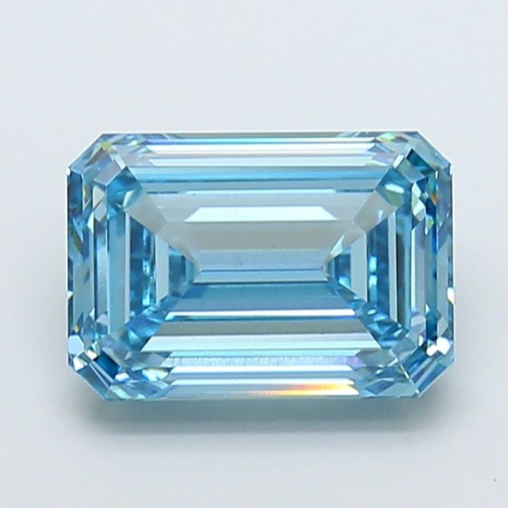 Loose Diamond - EMERALD 5.63ct Fancy Vivid Blue VVS2: Loose Diamond - EMERALD 5.63ct Fancy Vivid Blue VVS2 Source: This is a real non-mined Diamond that has been grown in a lab Shape: EMERALD Carats: 5.63 Color: Fancy Vivid Blue Certification: IGI Video: