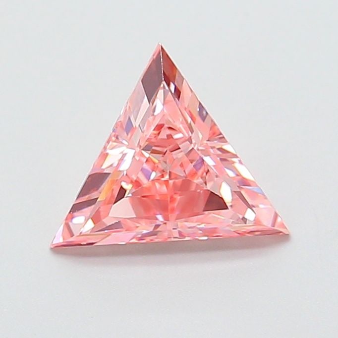 Loose Diamond - TRIANGULAR 1.35ct Fancy Vivid Pink VVS2: Loose Diamond - TRIANGULAR 1.35ct Fancy Vivid Pink VVS2 Source: This is a real non-mined Diamond that has been grown in a lab Shape: TRIANGULAR Carats: 1.35 Color: Fancy Vivid Pink Certification: IGI 