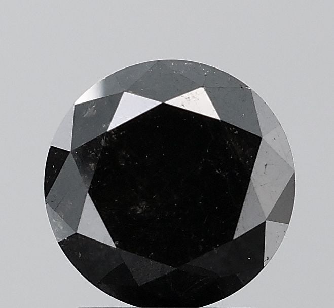 Loose Diamond - ROUND 2.31ct Fancy Black VS1: Loose Diamond - ROUND 2.31ct Fancy Black VS1 Source: Natural Shape: ROUND Carats: 2.31 Color: Fancy Black Certification: NONE Video: