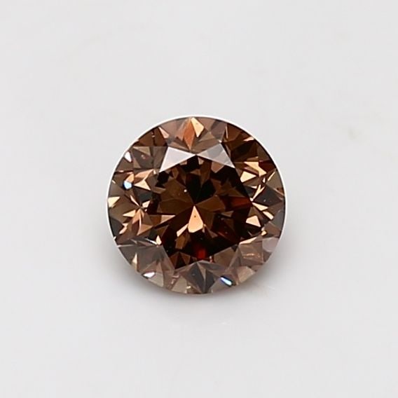 Loose Diamond - ROUND 0.51ct Fancy Dark Orangey Brown VS1: Loose Diamond - ROUND 0.51ct Fancy Dark Orangey Brown VS1 Source: Natural Shape: ROUND Carats: 0.51 Color: Fancy Dark Orangey Brown Certification: GIA Video: