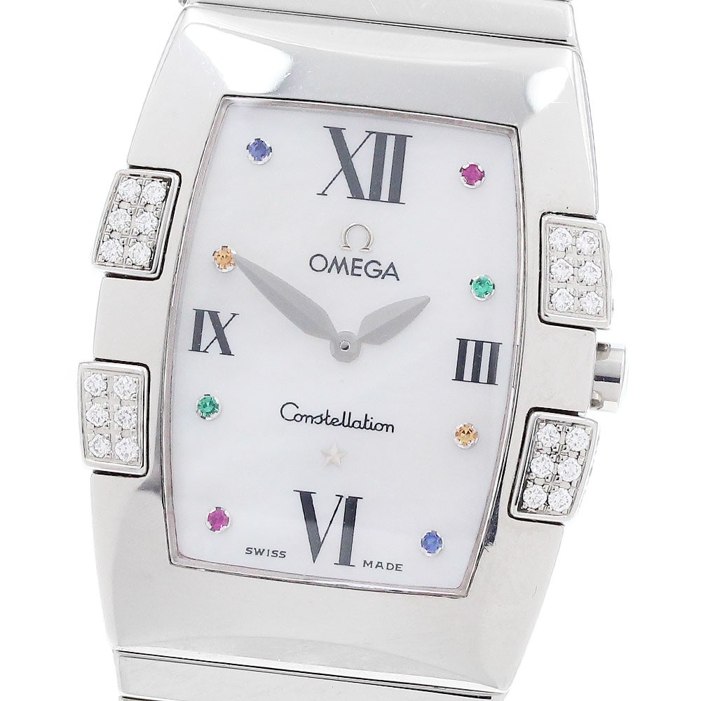 OMEGA Constellation Quadrella 1585.79 Ladies Quartz Wristwatch (1 of 6)