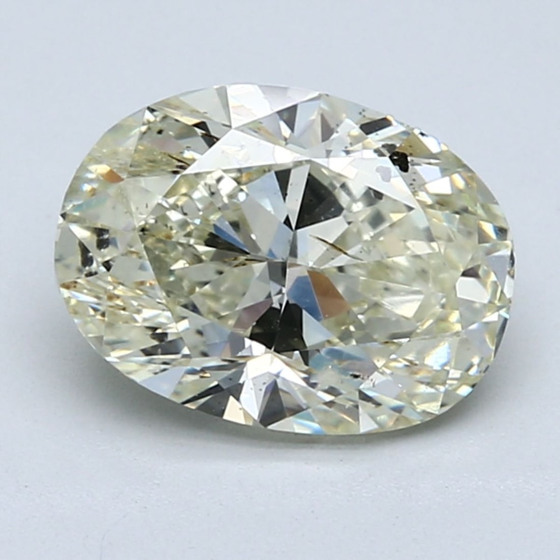 Loose Diamond - OVAL 3.03ct Light Greenish Yellow SI2: Loose Diamond - OVAL 3.03ct Light Greenish Yellow SI2 Source: Natural Shape: OVAL Carats: 3.03 Color: Light Greenish Yellow Certification: GIA The Diamond Depot Guarantee: All items in this auction ar