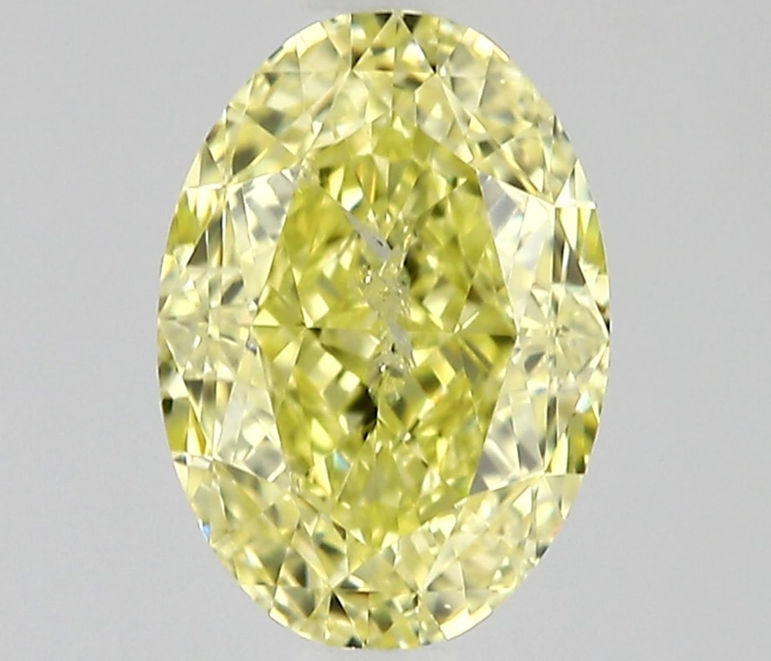Loose Diamond - OVAL 1.03ct Fancy Intense Yellow I2: Loose Diamond - OVAL 1.03ct Fancy Intense Yellow I2 Source: Natural Shape: OVAL Carats: 1.03 Color: Fancy Intense Yellow Certification: GIA Video: