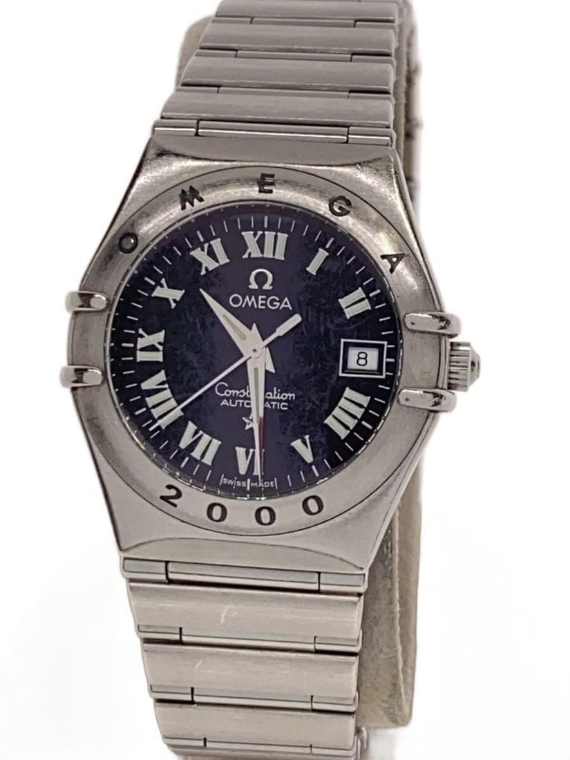 Omega Constellation Black Stainless Steel Wristwatch (1 of 5)