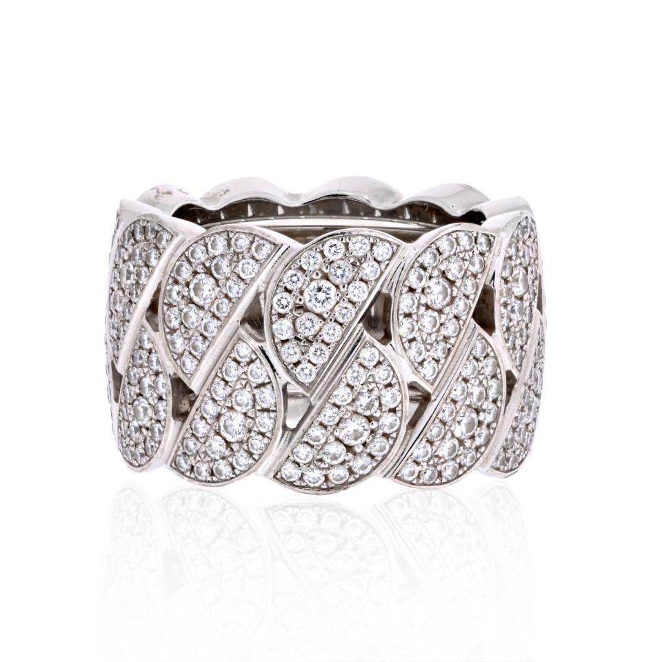Cartier La Dona 18K White Gold Diamond Ring EU 51 (1 of 1)