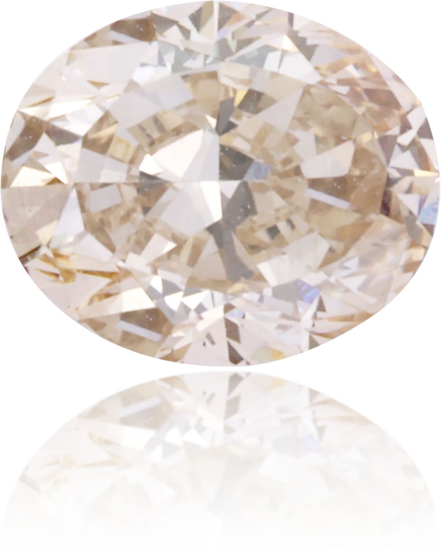 Loose Diamond - OVAL 0.45ct Fancy Light Brown SI1: Loose Diamond - OVAL 0.45ct Fancy Light Brown SI1 Source: Natural Shape: OVAL Carats: 0.45 Color: Fancy Light Brown Certification: NONE Video: