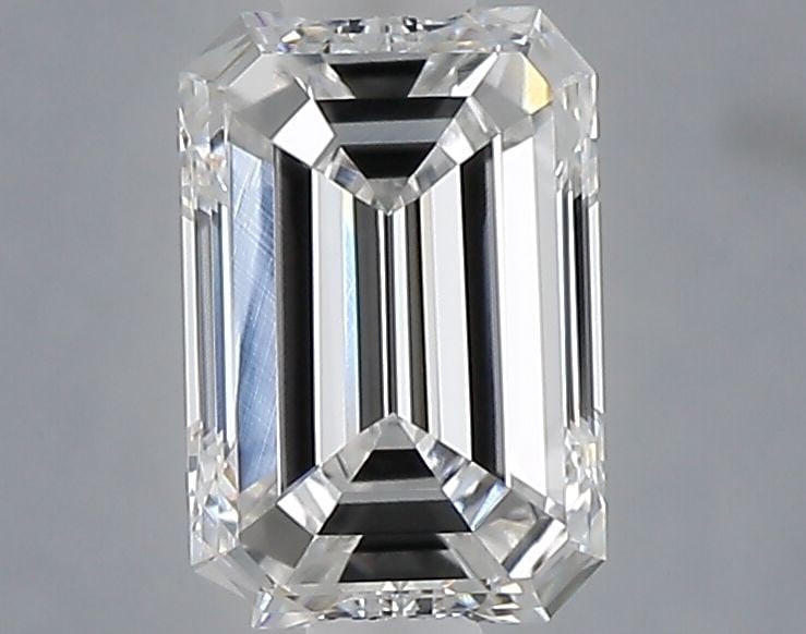 Loose Diamond - EMERALD 1.07ct E VVS2: Loose Diamond - EMERALD 1.07ct E VVS2 Source: This is a real non-mined Diamond that has been grown in a lab Shape: EMERALD Carats: 1.07 Color: E Clarity: VVS2 Certification: NONE Video:
