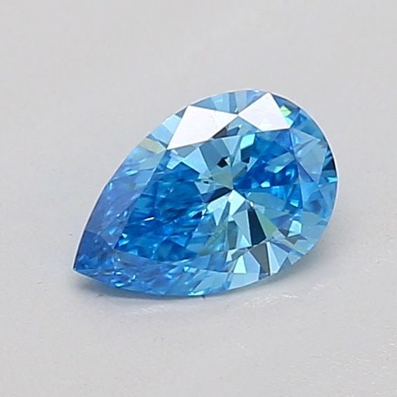 Loose Diamond - PEAR 0.27ct Fancy Vivid Blue VVS2: Loose Diamond - PEAR 0.27ct Fancy Vivid Blue VVS2 Source: This is a real non-mined Diamond that has been grown in a lab Shape: PEAR Carats: 0.27 Color: Fancy Vivid Blue Certification: IGI The Diamond