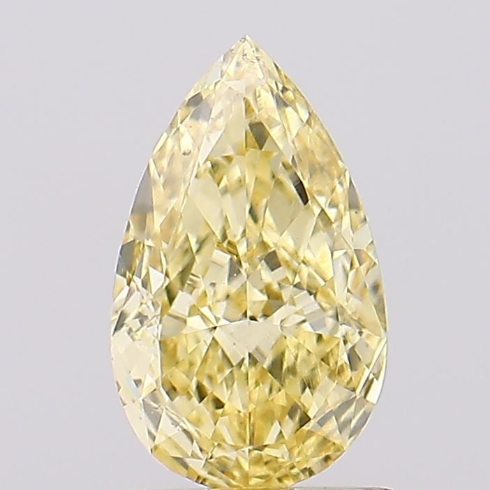 Loose Diamond - PEAR 1.07ct Fancy Intense Yellow VS1: Loose Diamond - PEAR 1.07ct Fancy Intense Yellow VS1 Source: This is a real non-mined Diamond that has been grown in a lab Shape: PEAR Carats: 1.07 Color: Fancy Intense Yellow Certification: IGI Video