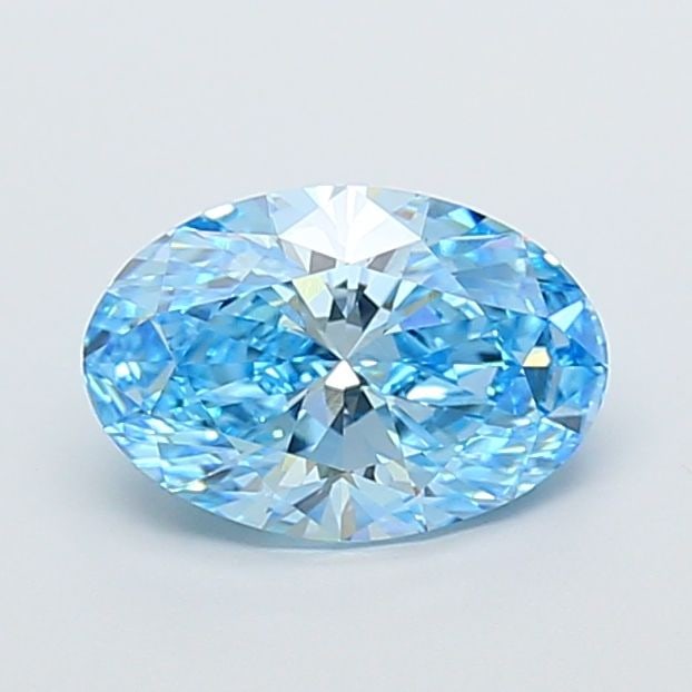 Loose Diamond - OVAL 2.02ct Fancy Vivid Blue VVS2: Loose Diamond - OVAL 2.02ct Fancy Vivid Blue VVS2 Source: This is a real non-mined Diamond that has been grown in a lab Shape: OVAL Carats: 2.02 Color: Fancy Vivid Blue Certification: IGI Video: