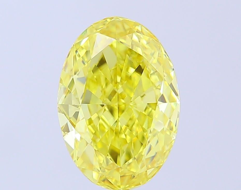 Loose Diamond - OVAL 4.01ct Fancy Vivid Yellow VS2: Loose Diamond - OVAL 4.01ct Fancy Vivid Yellow VS2 Source: This is a real non-mined Diamond that has been grown in a lab Shape: OVAL Carats: 4.01 Color: Fancy Vivid Yellow Certification: IGI Video: