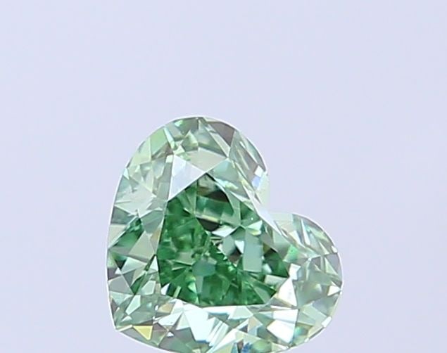 Loose Diamond - HEART 1.02ct Fancy Vivid Green VS2: Loose Diamond - HEART 1.02ct Fancy Vivid Green VS2 Source: This is a real non-mined Diamond that has been grown in a lab Shape: HEART Carats: 1.02 Color: Fancy Vivid Green Certification: IGI Video: