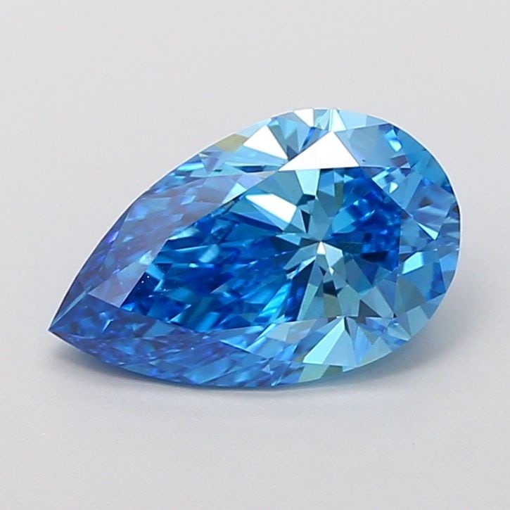 Loose Diamond - PEAR 2.01ct Fancy Vivid Blue VS2: Loose Diamond - PEAR 2.01ct Fancy Vivid Blue VS2 Source: This is a real non-mined Diamond that has been grown in a lab Shape: PEAR Carats: 2.01 Color: Fancy Vivid Blue Certification: IGI Video: