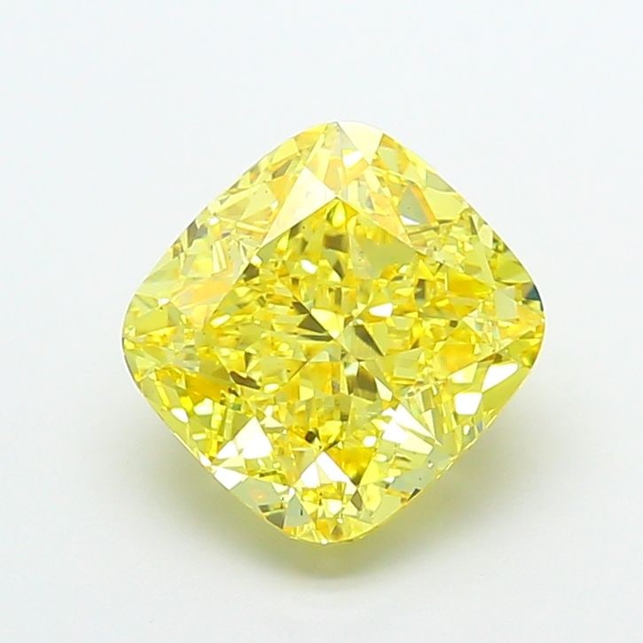 Loose Diamond - CUSHION MODIFIED 5.61ct Fancy Vivid Yellow VS2: Loose Diamond - CUSHION MODIFIED 5.61ct Fancy Vivid Yellow VS2 Source: This is a real non-mined Diamond that has been grown in a lab Shape: CUSHION MODIFIED Carats: 5.61 Color: Fancy Vivid Yellow Cert
