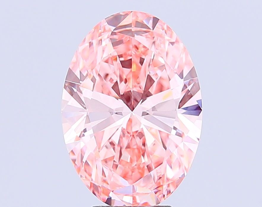 Loose Diamond - OVAL 6.99ct Fancy Vivid Pink VVS2: Loose Diamond - OVAL 6.99ct Fancy Vivid Pink VVS2 Source: This is a real non-mined Diamond that has been grown in a lab Shape: OVAL Carats: 6.99 Color: Fancy Vivid Pink Certification: IGI Video: