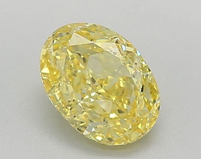 Loose Diamond - OVAL 1.58ct Fancy Vivid Yellow VS2: Loose Diamond - OVAL 1.58ct Fancy Vivid Yellow VS2 Source: This is a real non-mined Diamond that has been grown in a lab Shape: OVAL Carats: 1.58 Color: Fancy Vivid Yellow Certification: IGI Video: