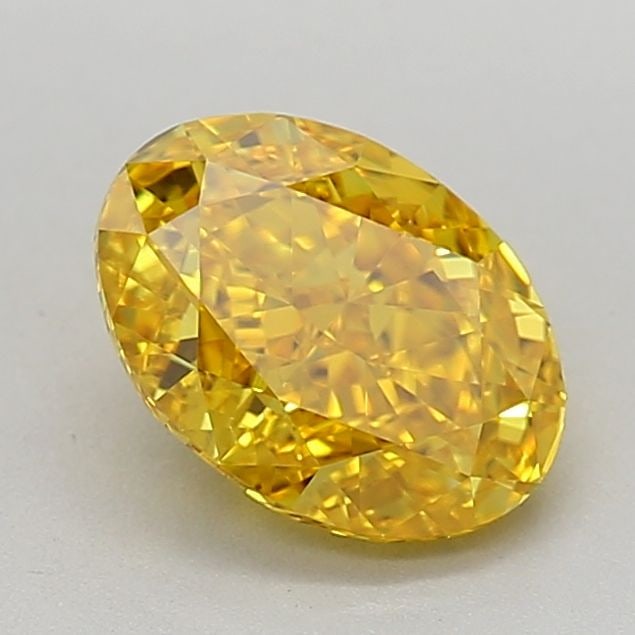 Loose Diamond - OVAL 1.42ct Fancy Vivid Yellow VS1: Loose Diamond - OVAL 1.42ct Fancy Vivid Yellow VS1 Source: This is a real non-mined Diamond that has been grown in a lab Shape: OVAL Carats: 1.42 Color: Fancy Vivid Yellow Certification: IGI Video:
