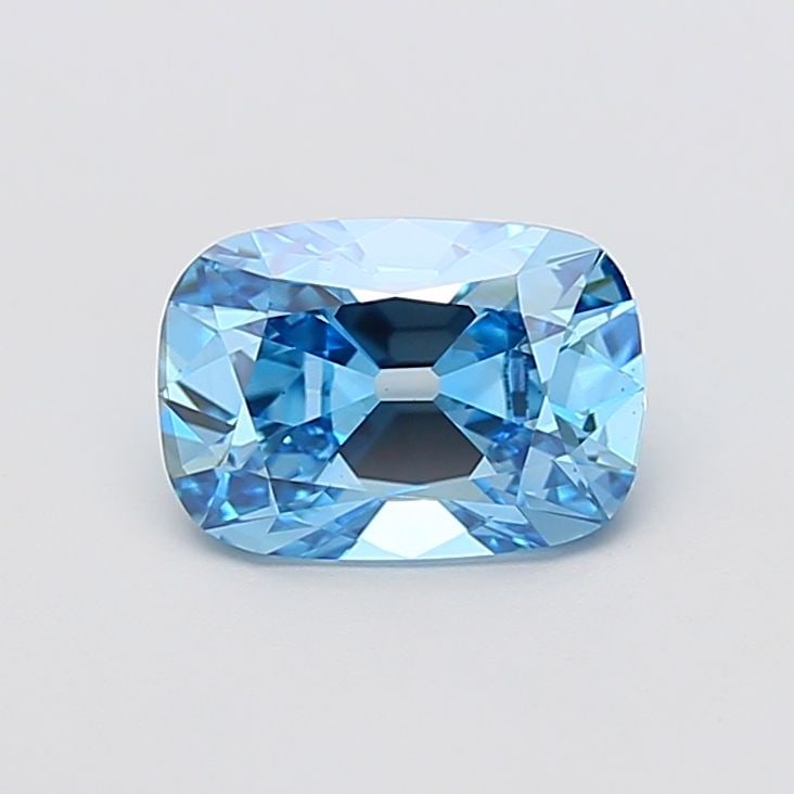 Loose Diamond - CUSHION BRILLIANT 2.09ct Fancy Vivid Blue VS1: Loose Diamond - CUSHION BRILLIANT 2.09ct Fancy Vivid Blue VS1 Source: This is a real non-mined Diamond that has been grown in a lab Shape: CUSHION BRILLIANT Carats: 2.09 Color: Fancy Vivid Blue Certif