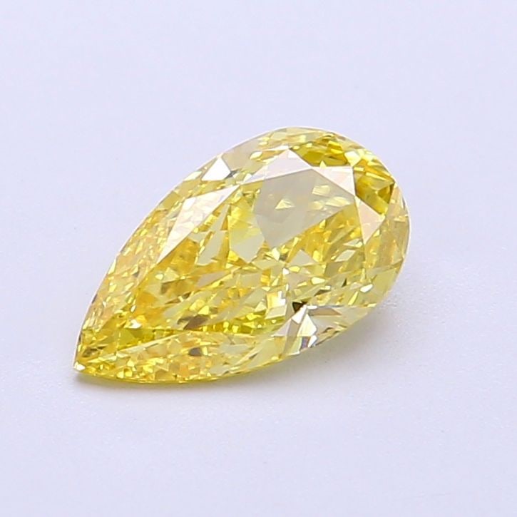 Loose Diamond - PEAR 1.03ct Fancy Vivid Yellow VVS1: Loose Diamond - PEAR 1.03ct Fancy Vivid Yellow VVS1 Source: This is a real non-mined Diamond that has been grown in a lab Shape: PEAR Carats: 1.03 Color: Fancy Vivid Yellow Certification: IGI Video: