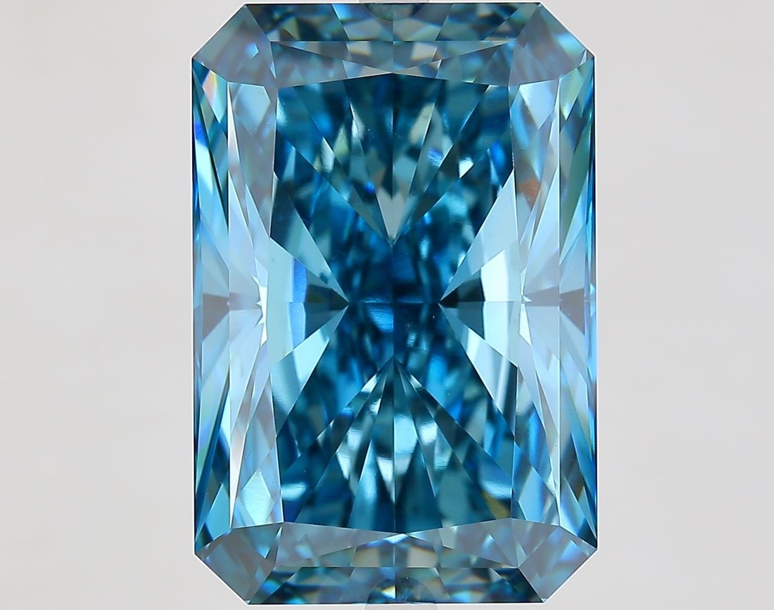 Loose Diamond - RADIANT 15.55ct Fancy Vivid Blue VS1 (1 of 1)