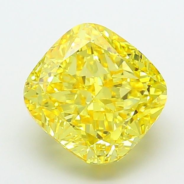 Loose Diamond - CUSHION MODIFIED 7.05ct Fancy Vivid Yellow VS1: Loose Diamond - CUSHION MODIFIED 7.05ct Fancy Vivid Yellow VS1 Source: This is a real non-mined Diamond that has been grown in a lab Shape: CUSHION MODIFIED Carats: 7.05 Color: Fancy Vivid Yellow Cert