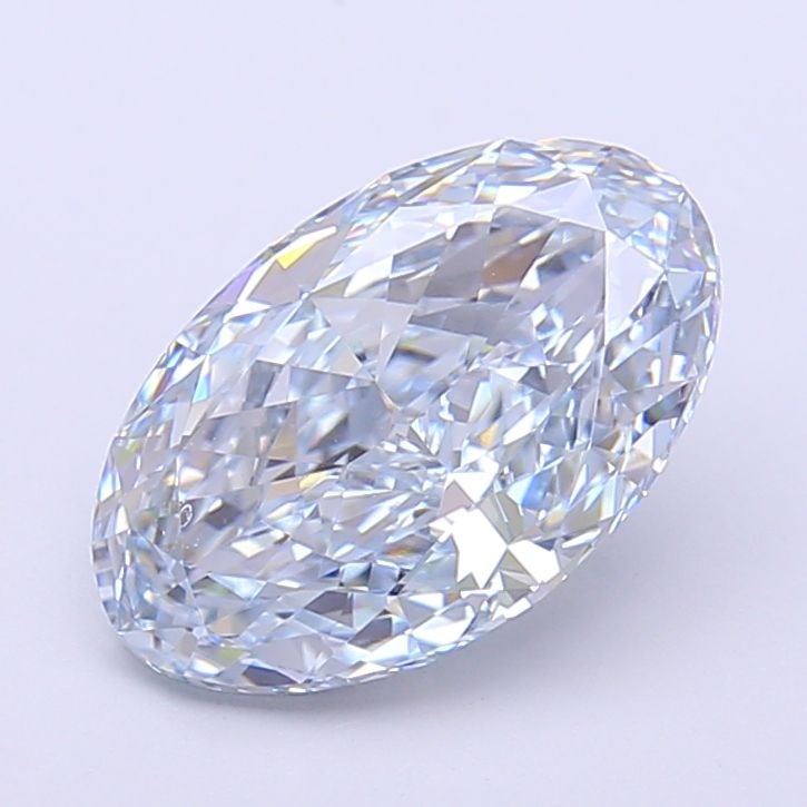 Loose Diamond - OVAL 2.59ct Fancy Blue VS1: Loose Diamond - OVAL 2.59ct Fancy Blue VS1 Source: This is a real non-mined Diamond that has been grown in a lab Shape: OVAL Carats: 2.59 Color: Fancy Blue Certification: IGI Video: Video Link The