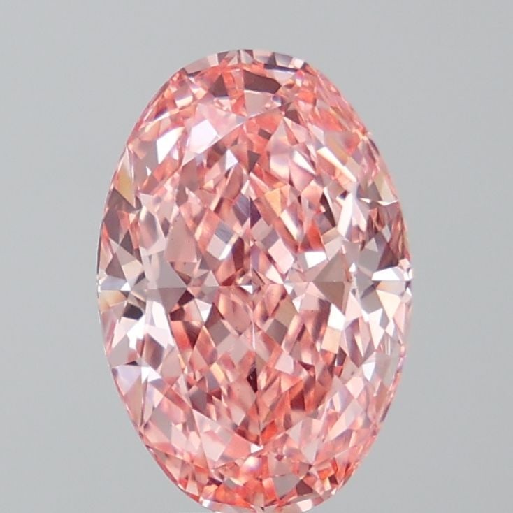 Loose Diamond - OVAL 4.09ct Fancy Vivid Pink VS1: Loose Diamond - OVAL 4.09ct Fancy Vivid Pink VS1 Source: This is a real non-mined Diamond that has been grown in a lab Shape: OVAL Carats: 4.09 Color: Fancy Vivid Pink Certification: IGI Video: Video