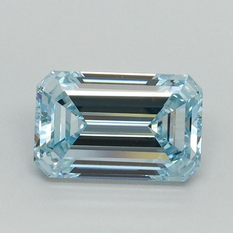 Loose Diamond - EMERALD 1.04ct Fancy Vivid Blue VVS2: Loose Diamond - EMERALD 1.04ct Fancy Vivid Blue VVS2 Source: This is a real non-mined Diamond that has been grown in a lab Shape: EMERALD Carats: 1.04 Color: Fancy Vivid Blue Certification: IGI Video: