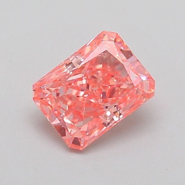 Loose Diamond - RADIANT 0.84ct Fancy Vivid Pink SI1: Loose Diamond - RADIANT 0.84ct Fancy Vivid Pink SI1 Source: This is a real non-mined Diamond that has been grown in a lab Shape: RADIANT Carats: 0.84 Color: Fancy Vivid Pink Certification: IGI Video: