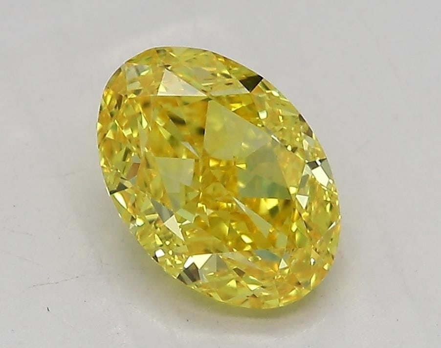 Loose Diamond - OVAL 1.56ct Fancy Vivid Yellow VVS1: Loose Diamond - OVAL 1.56ct Fancy Vivid Yellow VVS1 Source: This is a real non-mined Diamond that has been grown in a lab Shape: OVAL Carats: 1.56 Color: Fancy Vivid Yellow Certification: IGI Video: