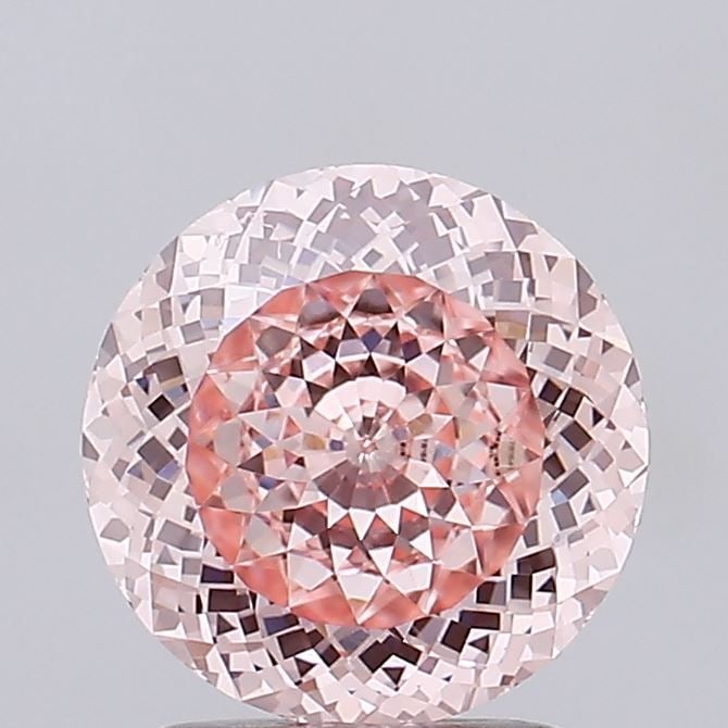 Loose Diamond - ROUND 2.02ct Fancy Intense Pink VS1: Loose Diamond - ROUND 2.02ct Fancy Intense Pink VS1 Source: This is a real non-mined Diamond that has been grown in a lab Shape: ROUND Carats: 2.02 Color: Fancy Intense Pink Certification: IGI Video: