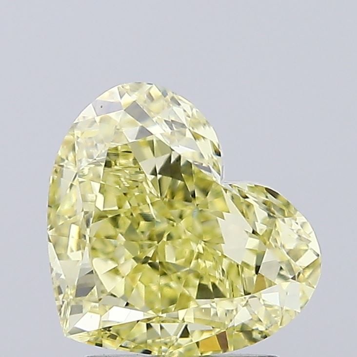 Loose Diamond - HEART 2.36ct Fancy Intense Yellow VVS2: Loose Diamond - HEART 2.36ct Fancy Intense Yellow VVS2 Source: This is a real non-mined Diamond that has been grown in a lab Shape: HEART Carats: 2.36 Color: Fancy Intense Yellow Certification: IGI Vi